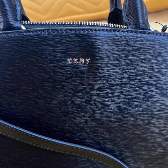 DKNY Black Paige Medium Satchel With Convertible Strap - Picture 3 of 9
